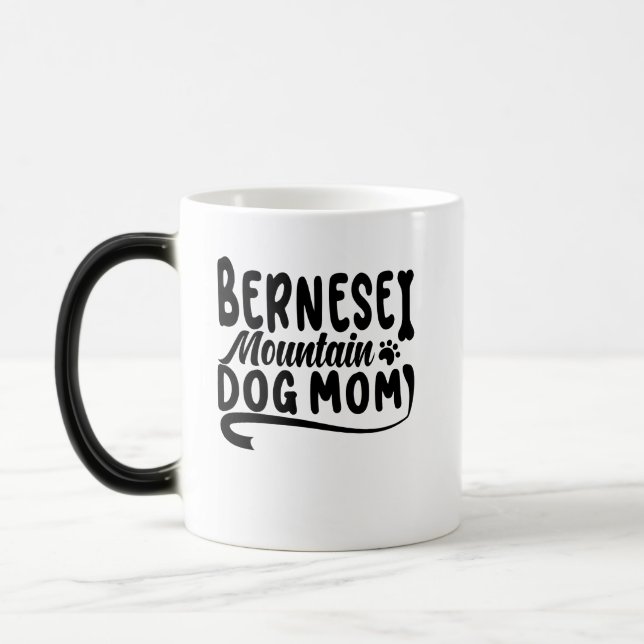 Bernese Puppy Mum, Bernese Dog Mother, Bernese Mum Magic Mug (Left)