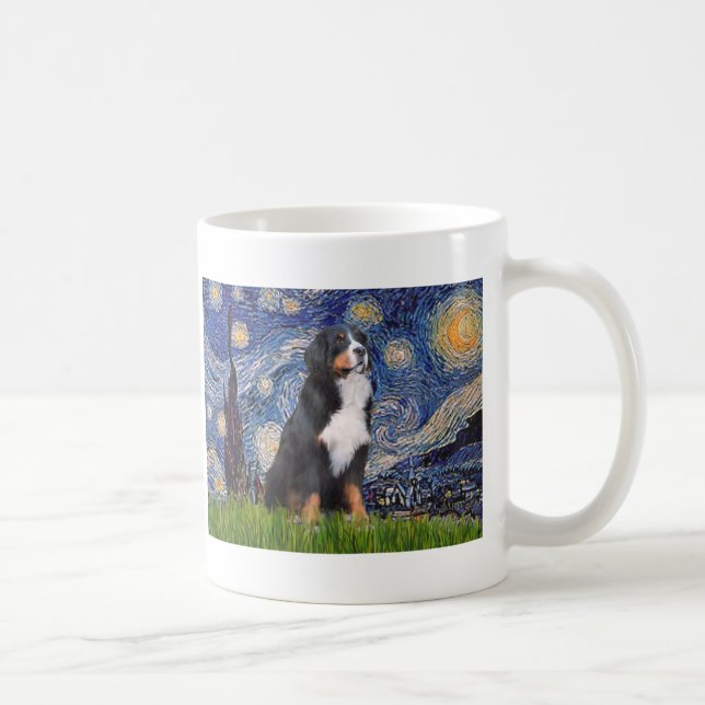 Bernese - Starry Night Coffee Mug (Right)