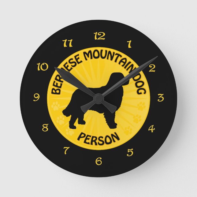Bernese Xing Round Clock (Front)