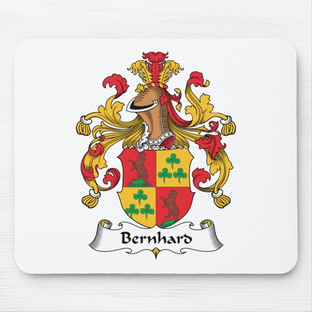 Bernhard Family Crest Mouse Pad (Front)