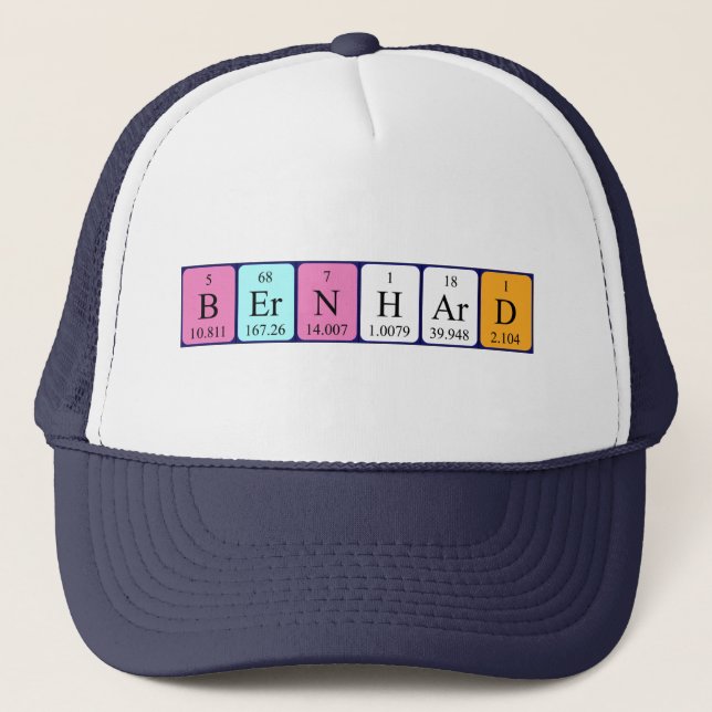 Bernhard periodic table name hat (Front)