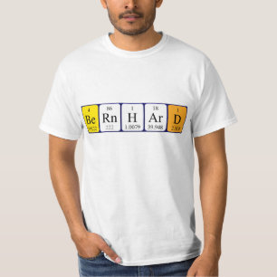 Bernhard periodic table name shirt