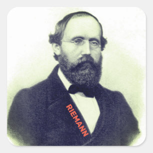 Bernhard Riemann Square Sticker