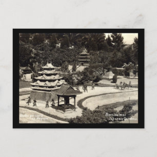 Bernheimer Japanese Gardens 1934 Vintage Postcard