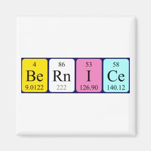 Bernice periodic table name magnet