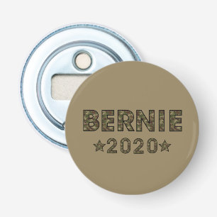 Bernie 2020 Camouflage Election Brown Bottle Opener