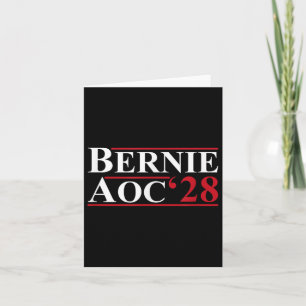 Bernie Aoc 2028 Bernie Sanders Alexandria Cortez P Card