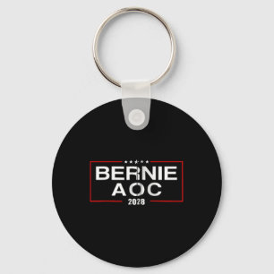 Bernie Aoc 2028 Bernie Sanders Alexandria Cortez P Key Ring