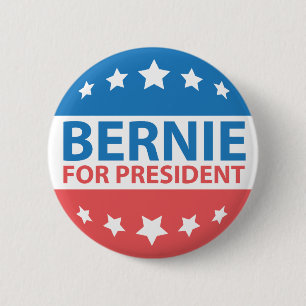 Bernie For President 6 Cm Round Badge