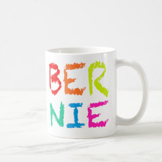 “BERNIE” (IN RAINBOW LETTERS) COFFEE MUG