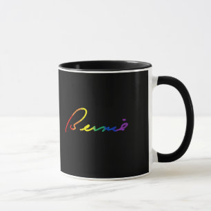 Bernie Pride Signature - Rainbow Colours - LGBT Mug