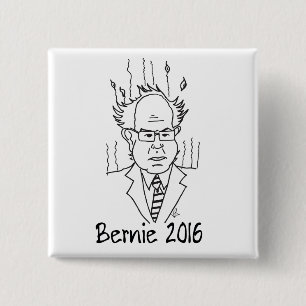 Bernie Sanders 2016 15 Cm Square Badge