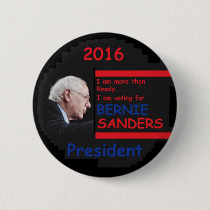 Bernie SANDERS 2016 6 Cm Round Badge