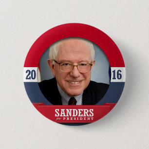 BERNIE SANDERS 2016 6 CM ROUND BADGE