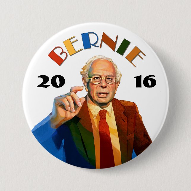 Bernie Sanders 2016 7.5 Cm Round Badge (Front)