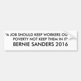 Bernie Sanders 2016 Car Bumper Sticker