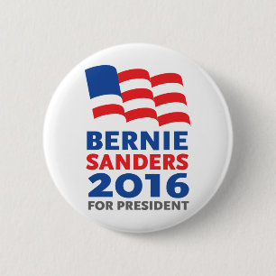 Bernie Sanders 2016 for President 6 Cm Round Badge