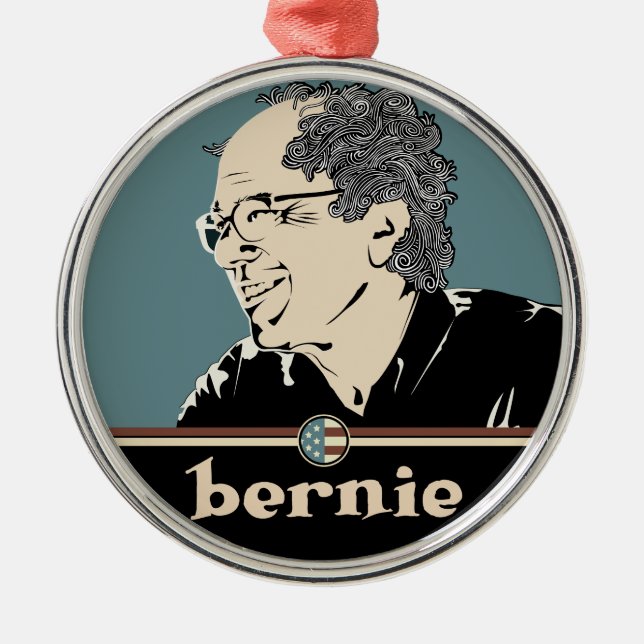 Bernie Sanders 2016 Metal Ornament (Front)