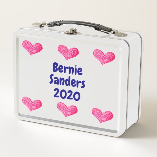 Bernie Sanders 2020 Presidential Campaign Metal Lunch Box (Front)