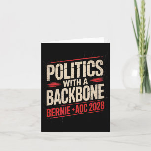 Bernie Sanders And Aoc 2028 For President Campaign Card