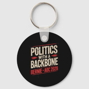 Bernie Sanders And Aoc 2028 For President Campaign Key Ring