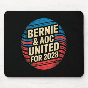 Bernie Sanders And Aoc 2028 For President Campaign Mouse Pad