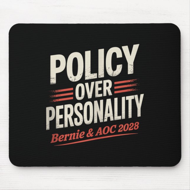 Bernie Sanders And Aoc 2028 For President Campaign Mouse Pad (Front)