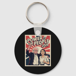 Bernie Sanders And Aoc 2028 Presidential Campaign Key Ring