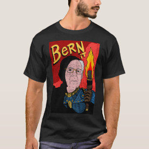 Bernie Sanders Bern It. Vintage Poster. T-Shirt