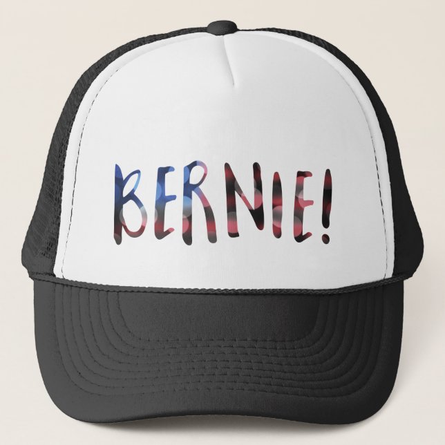 bernie sanders bokeh trucker hat (Front)