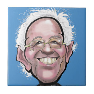 Bernie Sanders Caricature Ceramic Tile