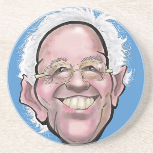 Bernie Sanders Caricature Coaster