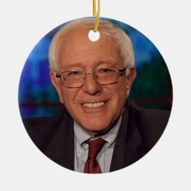 Bernie Sanders Ceramic Ornament (Front)