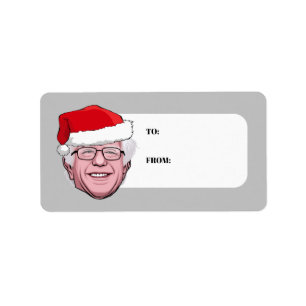 BERNIE SANDERS Christmas Label