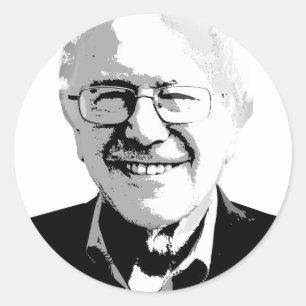 Bernie Sanders Classic Round Sticker