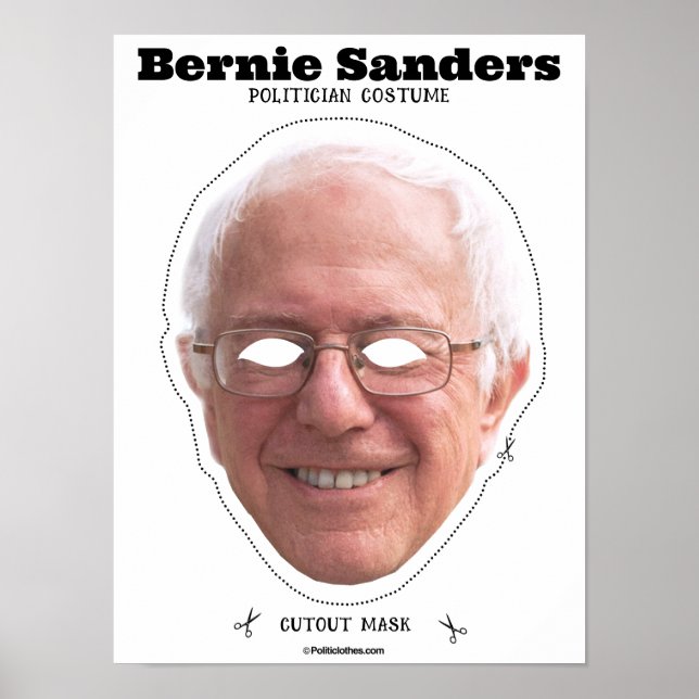 Bernie Sanders Costume Mask Poster (Front)