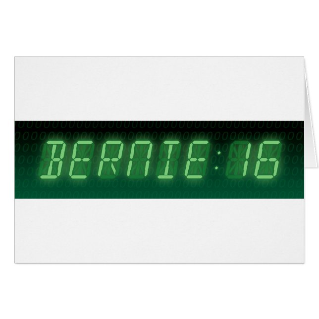 Bernie Sanders Digital Readout (Front Horizontal)