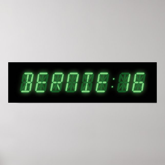 Bernie Sanders Digital Readout Poster (Front)