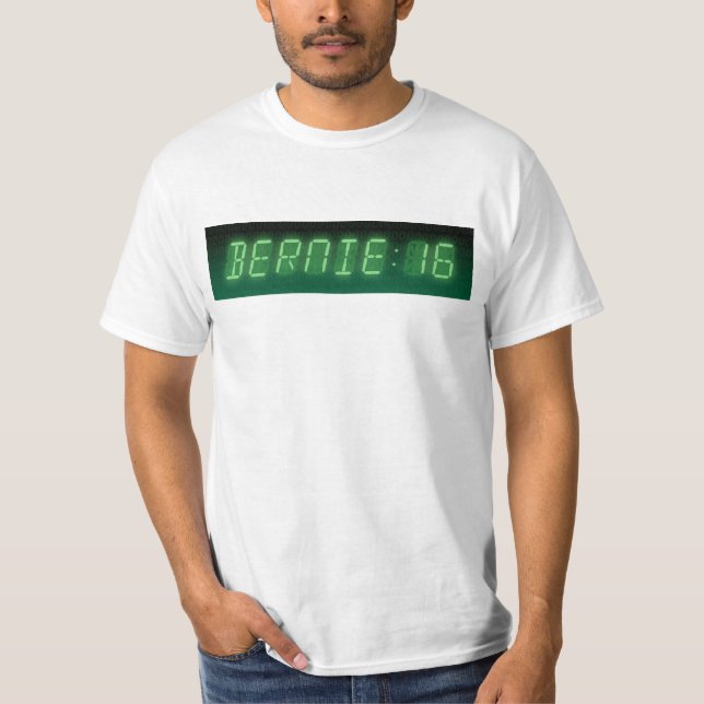 Bernie Sanders Digital Readout T-Shirt (Front)