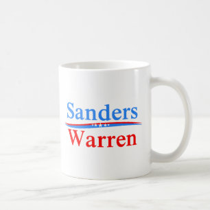 BERNIE SANDERS - ELIZABETH WARREN 2016 PRESIDENT COFFEE MUG