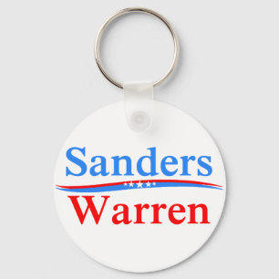 BERNIE SANDERS - ELIZABETH WARREN 2016 PRESIDENT KEY RING