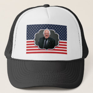 bernie sanders flag trucker hat