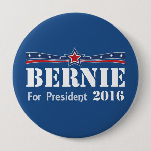 Bernie Sanders For President 2016 10 Cm Round Badge