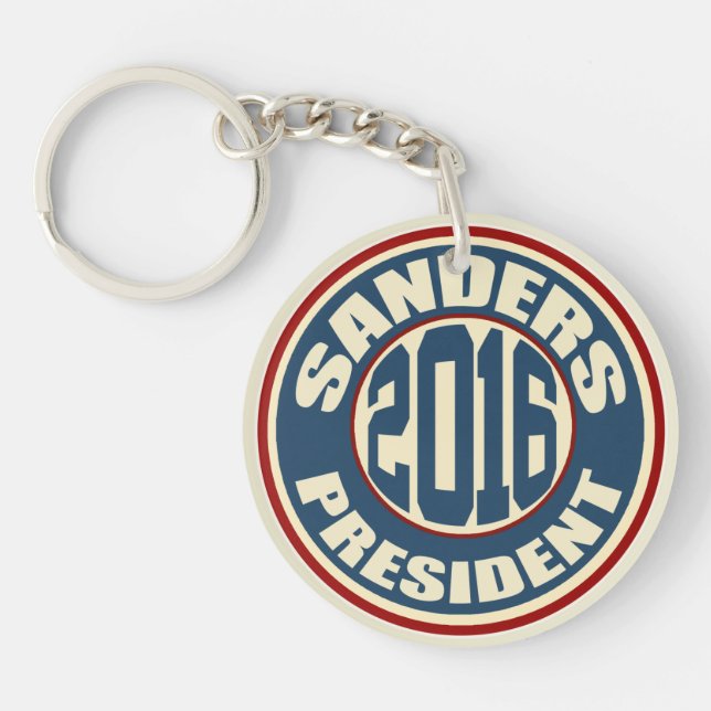Bernie Sanders for President 2016 Key Ring (Front)