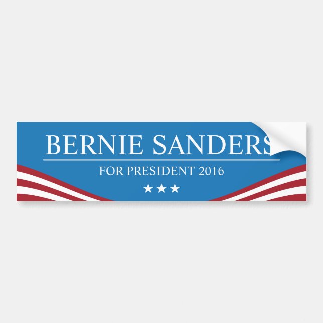 Bernie Sanders for President 2016 Modern Bumper Sticker (Front)