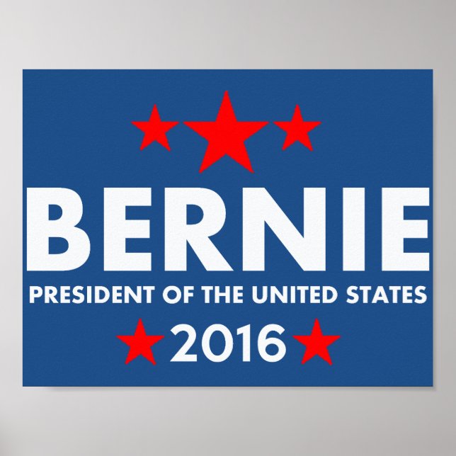 Bernie Sanders For President 2016 Poster (Front)