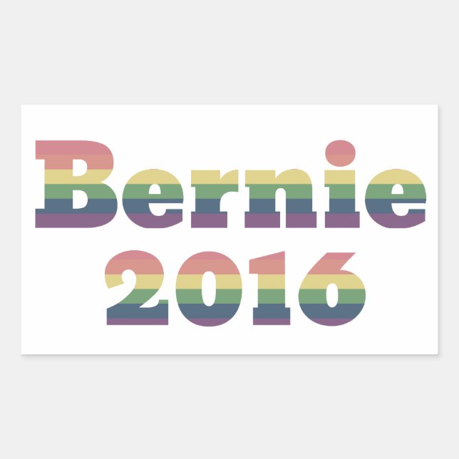 Bernie Sanders for President 2016 Rectangular Sticker (Front)