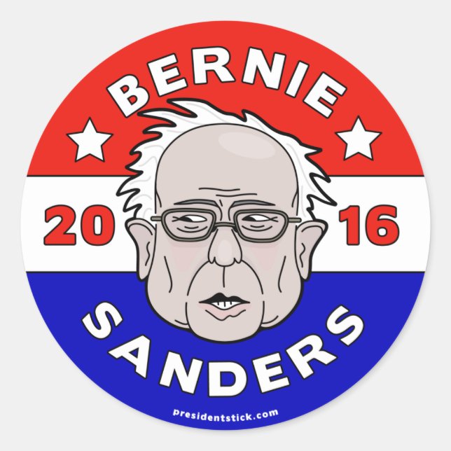 Bernie Sanders for President 2016 Sheet Classic Round Sticker (Front)