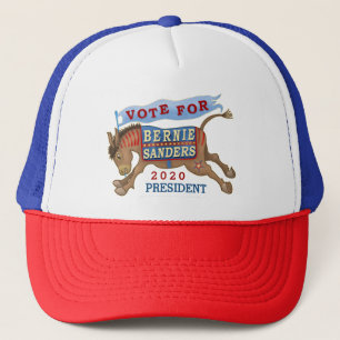 Bernie Sanders for President 2020 Democrat Donkey Trucker Hat