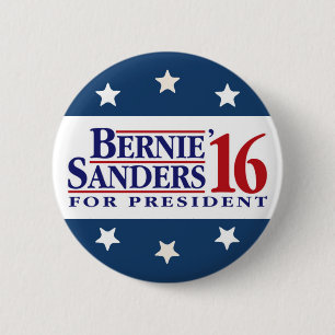 Bernie Sanders For President 6 Cm Round Badge
